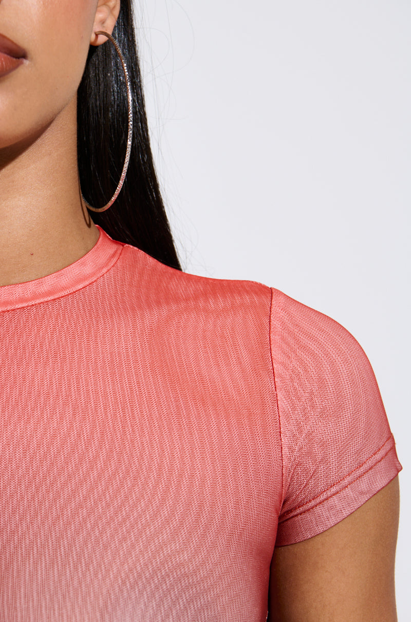 DID IT AGAIN OMBRE MESH TSHIRT