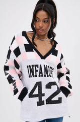 42 SEQUIN PATCHWORK SWEATER