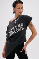 JUST BE JEALOUS OFF THE SHOULDER TEE
