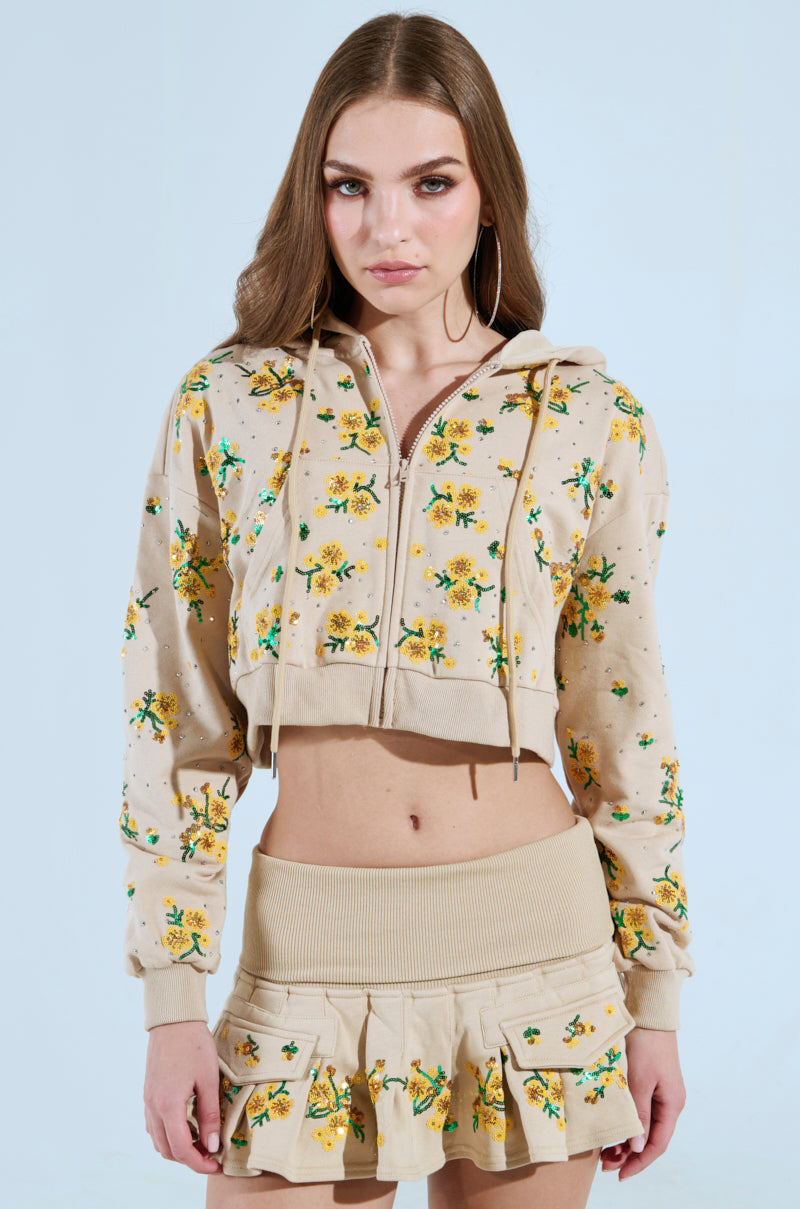 ONE TOO MANY TIMES ZIP UP SWEATSHIRT