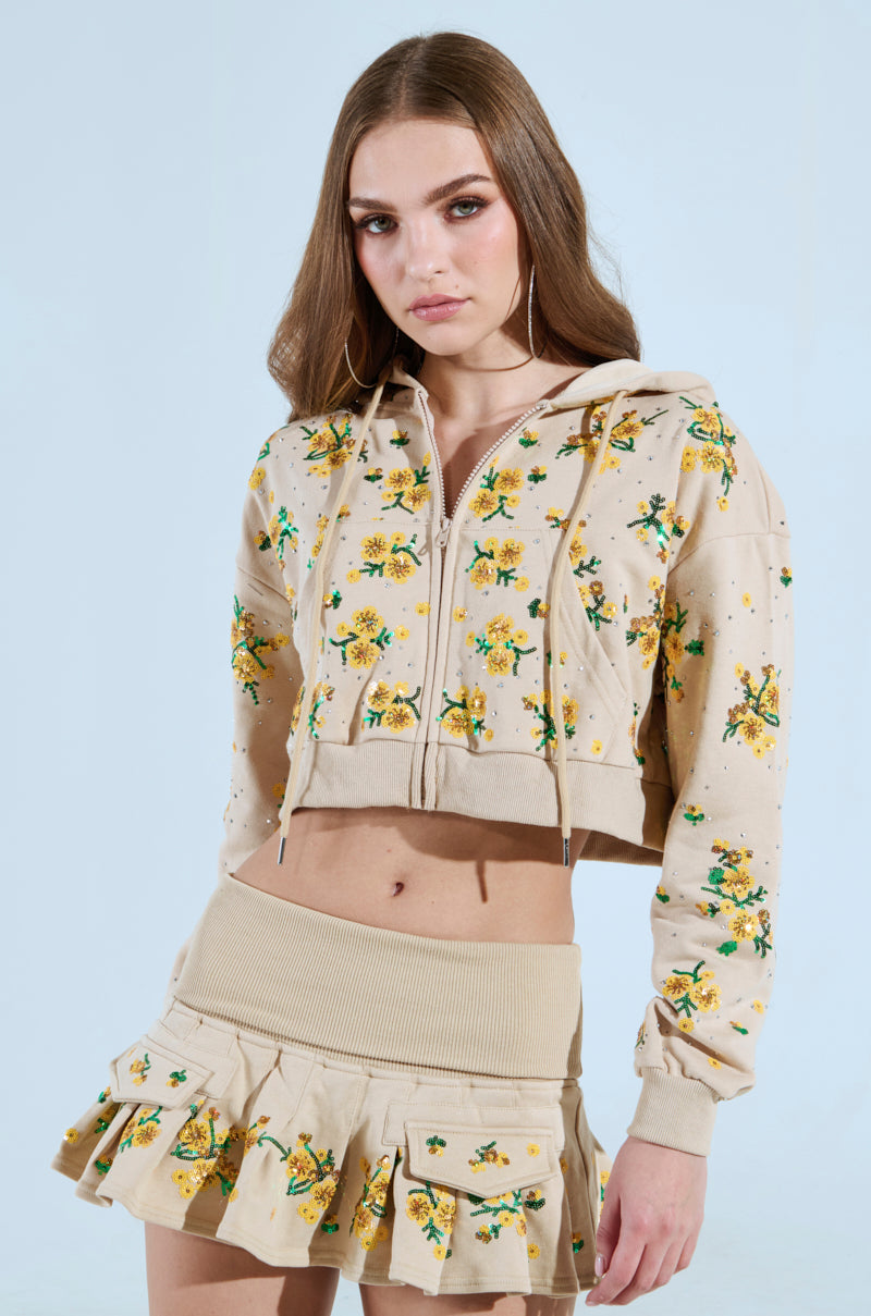 ONE TOO MANY TIMES ZIP UP SWEATSHIRT