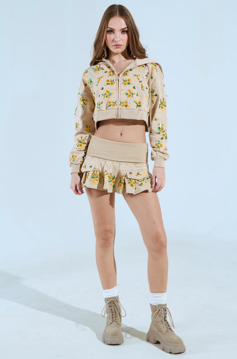 ONE TOO MANY TIMES ZIP UP SWEATSHIRT