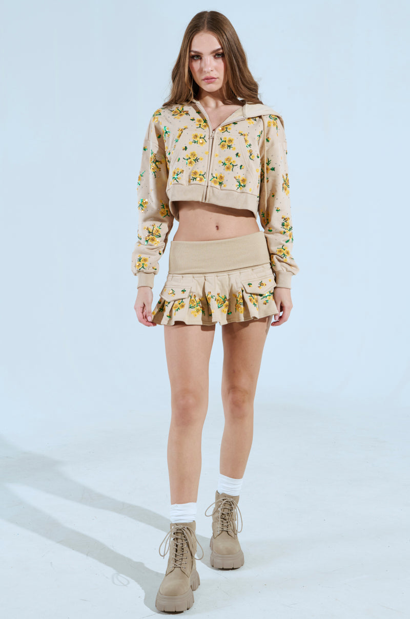 ONE TOO MANY TIMES ZIP UP SWEATSHIRT