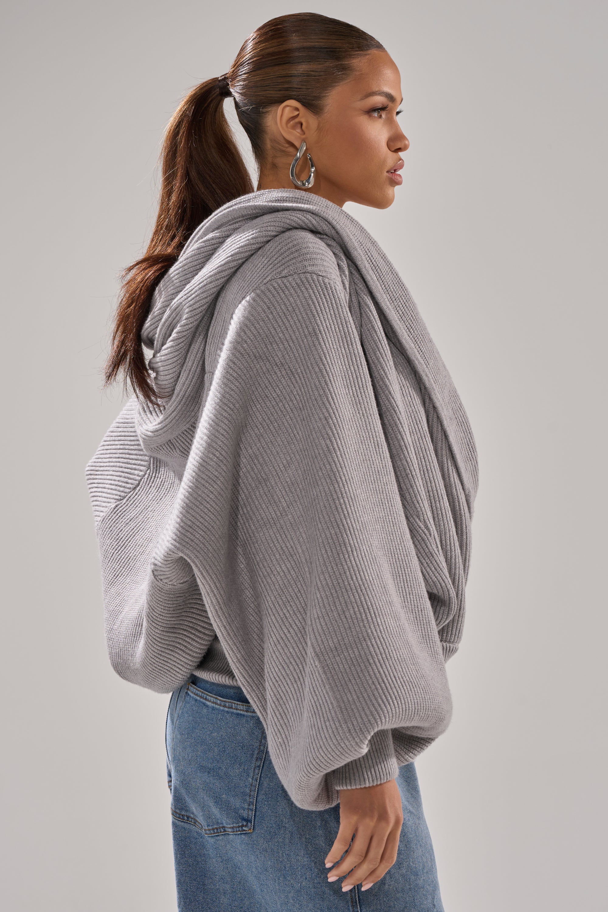 CRAZY FOR YOU CROSS FRONT SWEATER