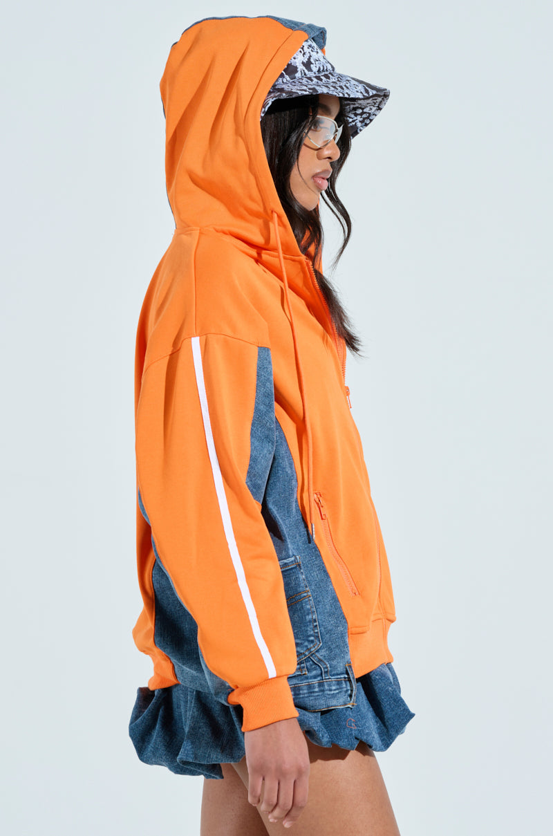 IN YOUR FACE ZIP UP SWEATSHIRT