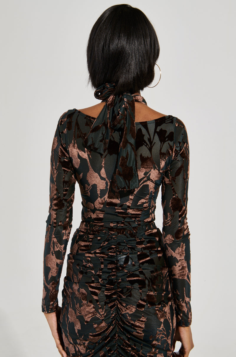 ALWAYS IN THE MOOD BODYSUIT IN BROWN