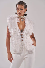 JAMEELA FAUX FUR TOP
