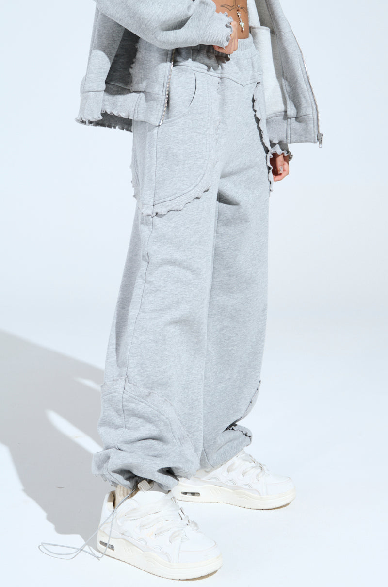 COME CHILL WITH ME WIDE LEG JOGGER