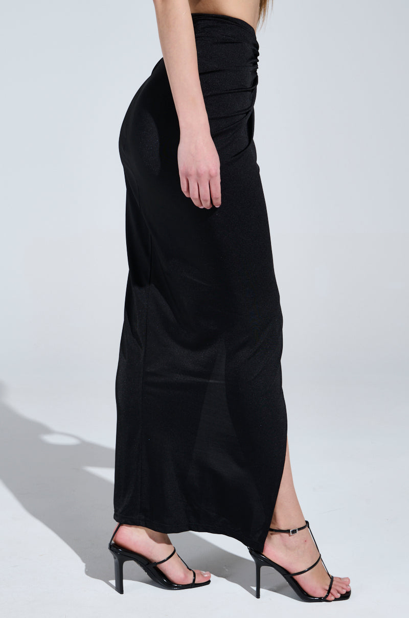 DREAM CATCHER MAXI SKIRT IN BLACK