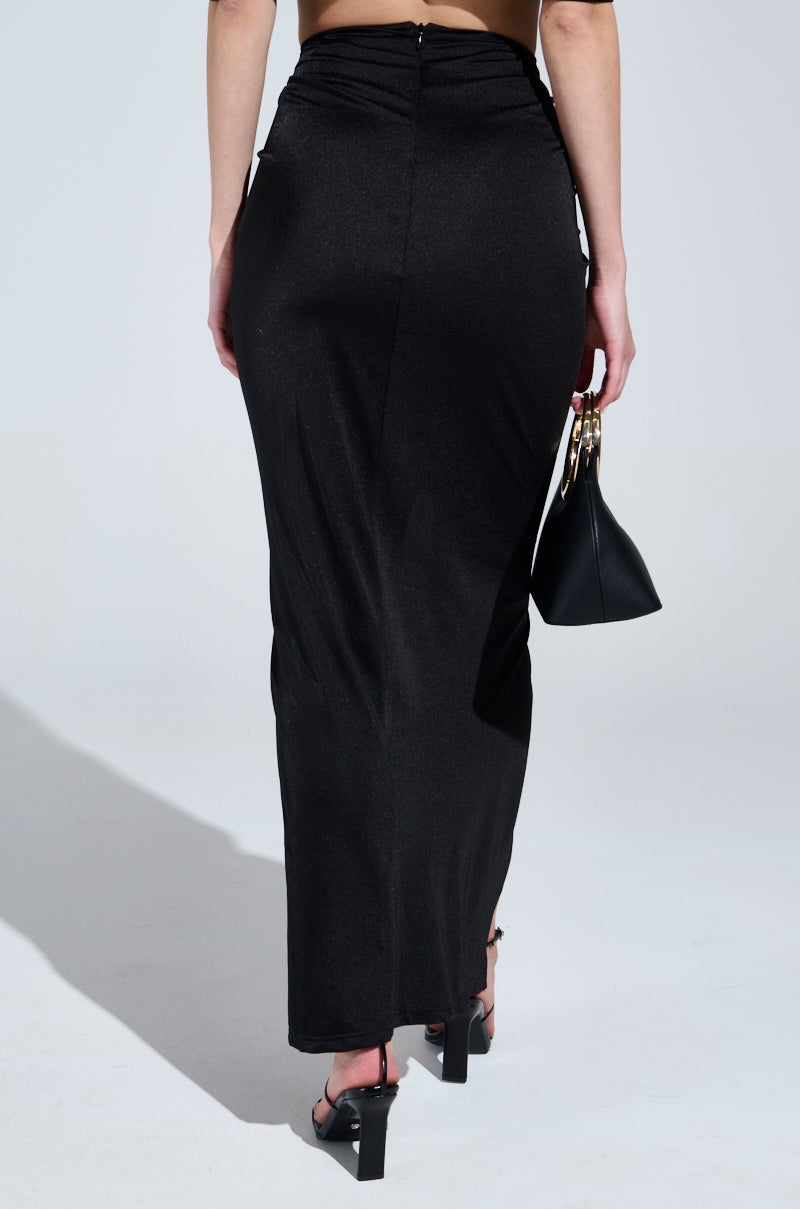 DREAM CATCHER MAXI SKIRT IN BLACK