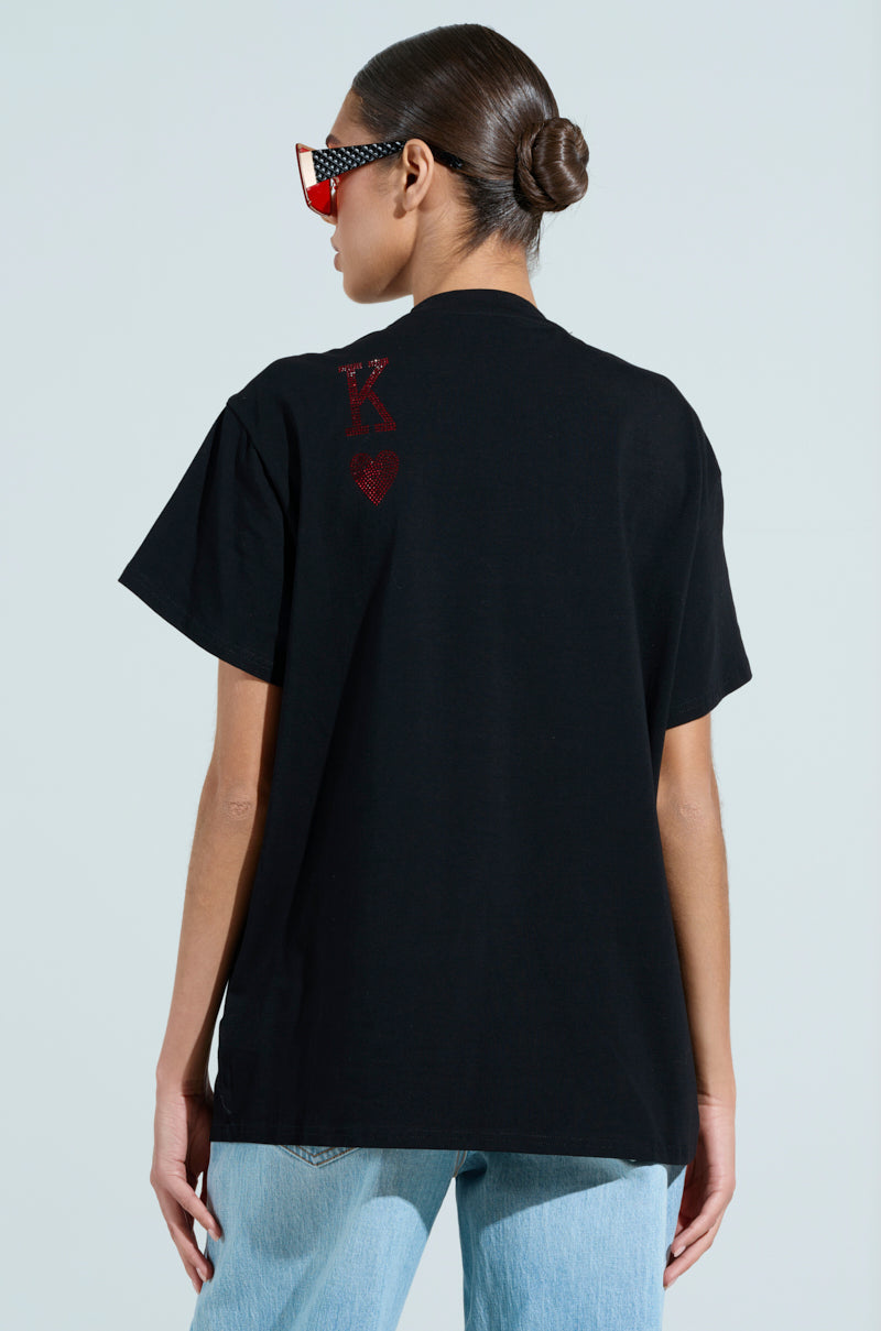 KING OF HEARTS OVERSIZED TEE