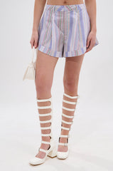 SUMMER TIME VIBES STRIPE SHORT