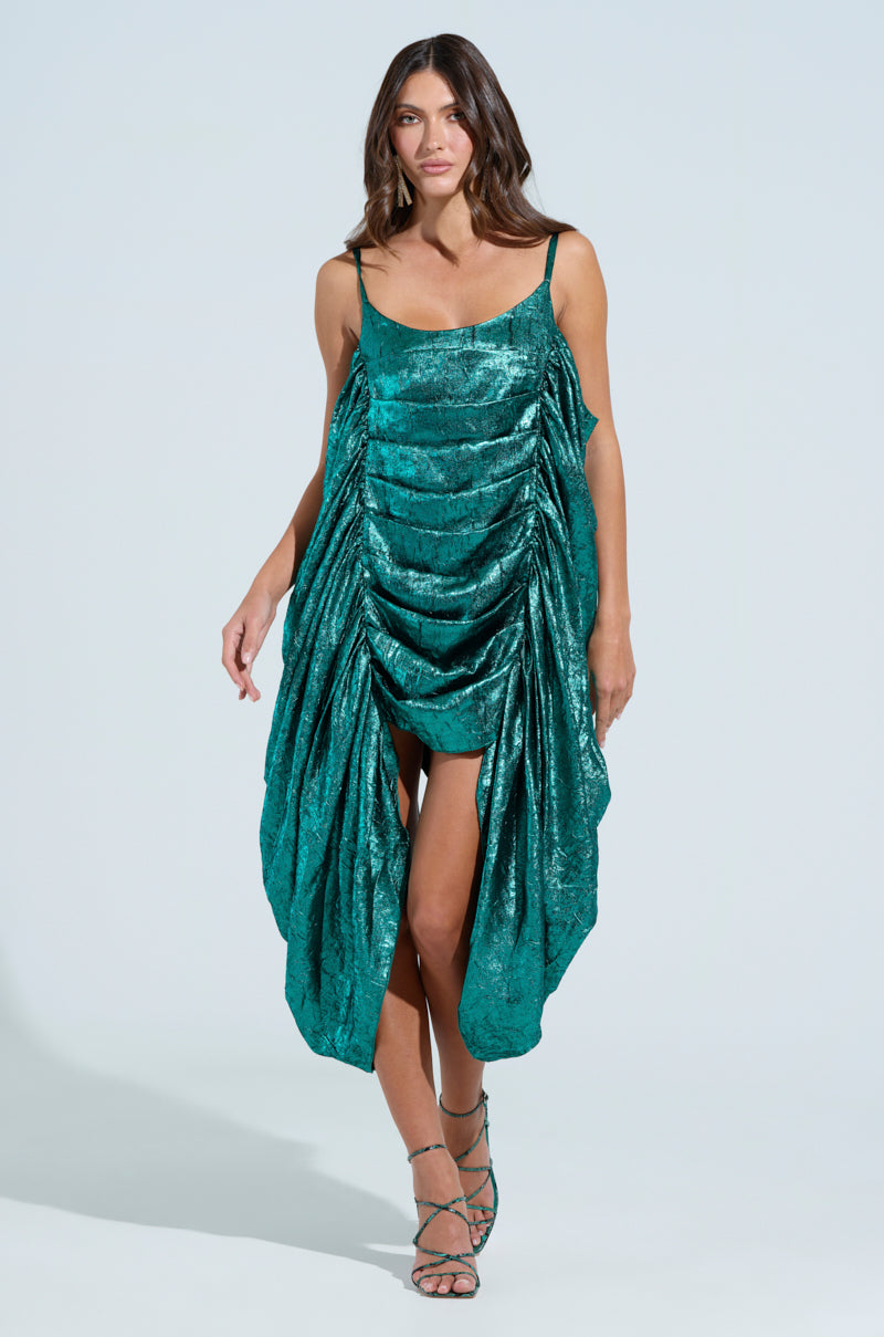 SMOOTH OPERATOR RUCHED MIDI DRESS