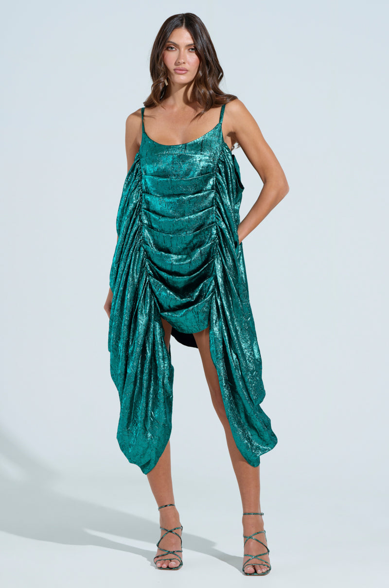 SMOOTH OPERATOR RUCHED MIDI DRESS