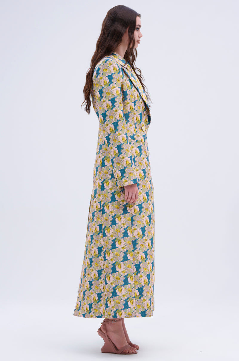 SCARLETT LUXE TRENCH IN BROCADE