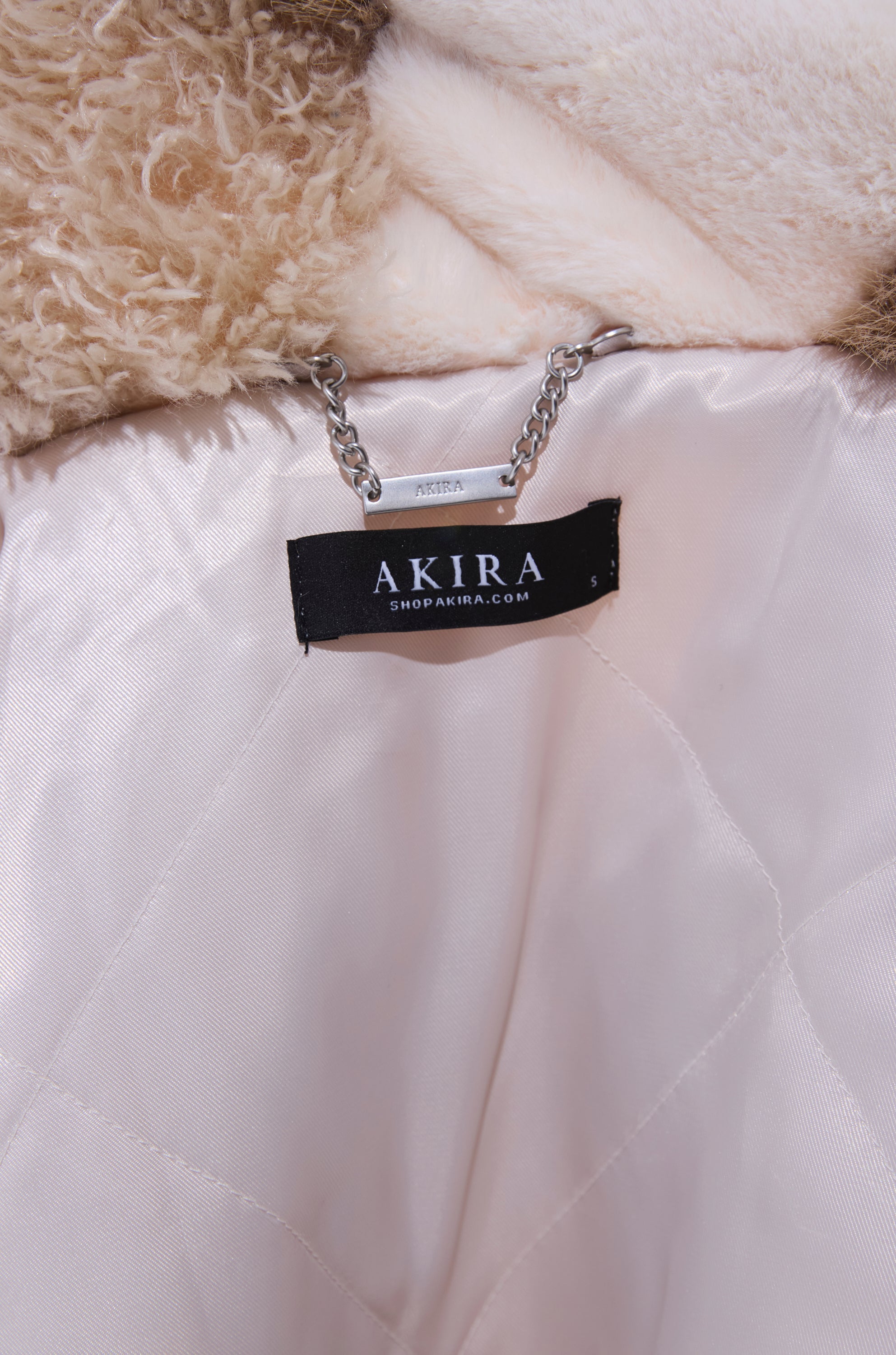 IN MY FEELS PATCHWORK FAUX FUR COAT