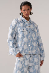 FOLLOW MY LEAD APPLIQUE DENIM JACKET