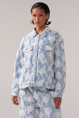 FOLLOW MY LEAD APPLIQUE DENIM JACKET