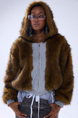 BEST OF BOTH WORLDS REVERSIBLE FUR SWEATSHIRT