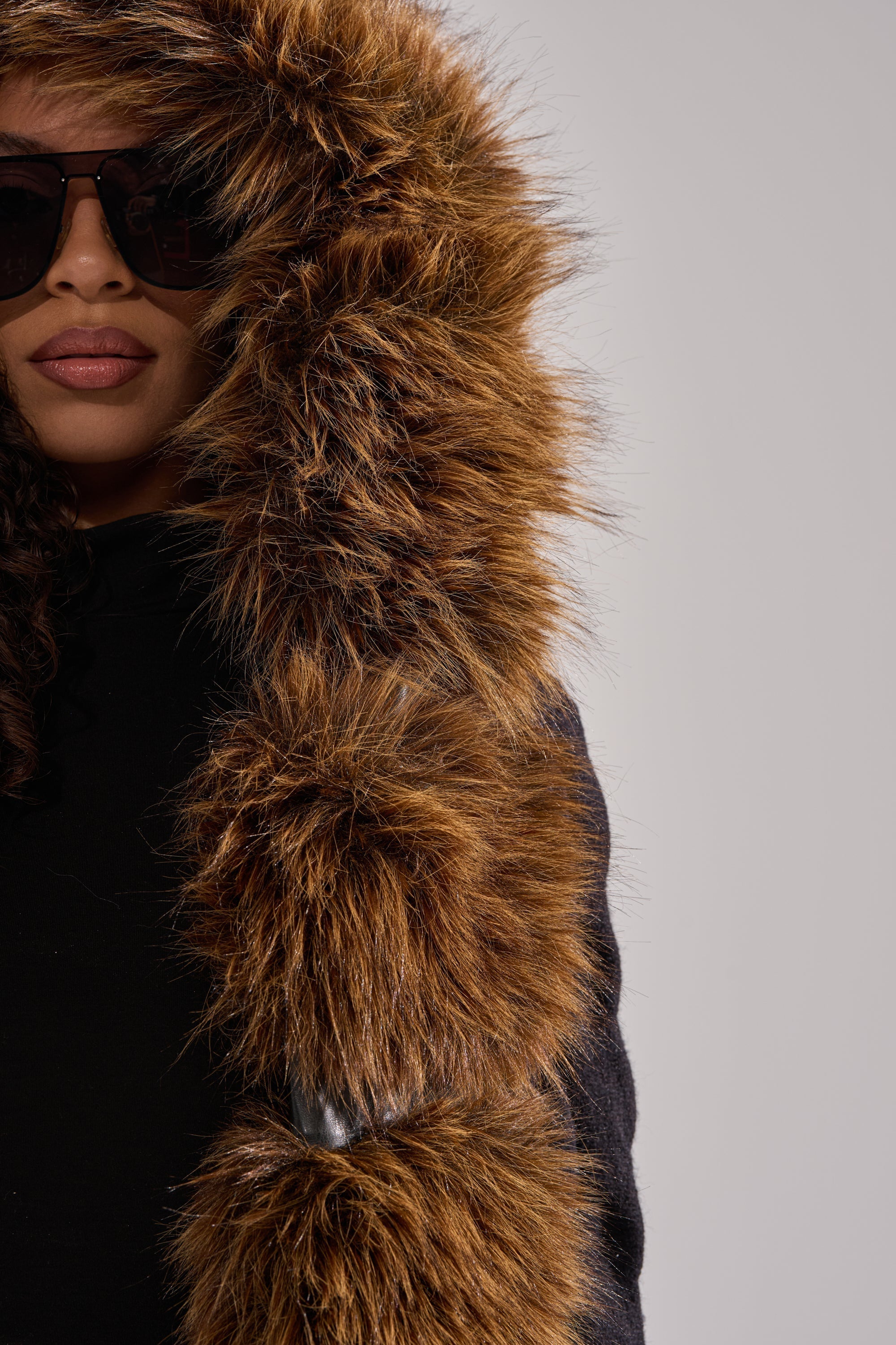 WARM ME UP LONG CARDIGAN WITH FUR