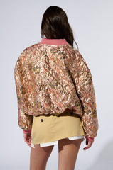 OLLARI BROCADE BOMBER
