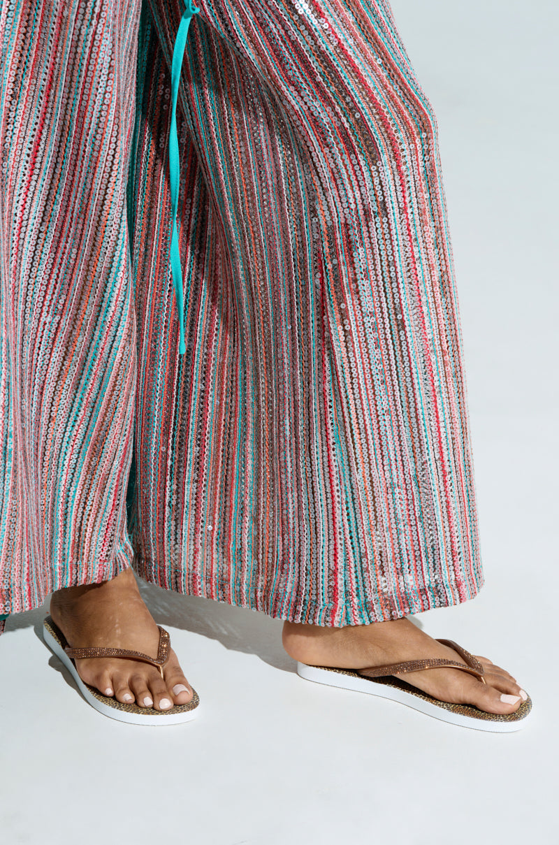 AKIRA LORETA LEOPARD THONG FLIP FLOP