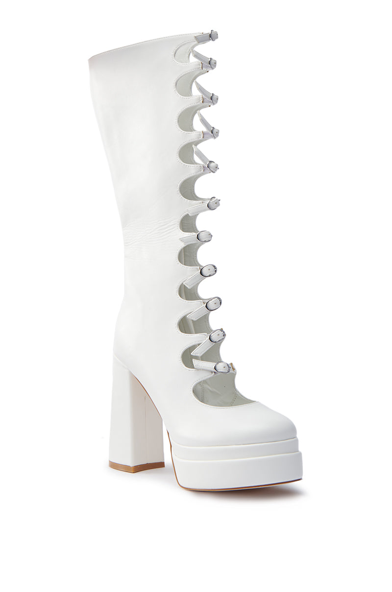 AZALEA WANG MARRIGOLD BOOT IN WHITE