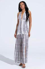 BLAIR SNAKEPRINT MAXI DRESS