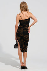 AURELIA FLORAL PRINT MIDI DRESS