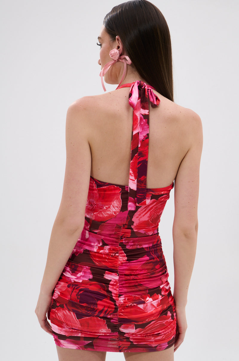 POSIE PRINTED MINI DRESS