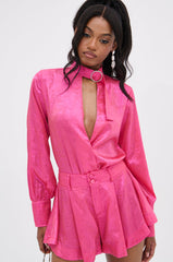 LOOK THIS WAY SHINY BODYSUIT