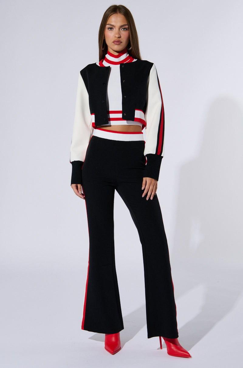 RAYE CROPPED HALTER TOP