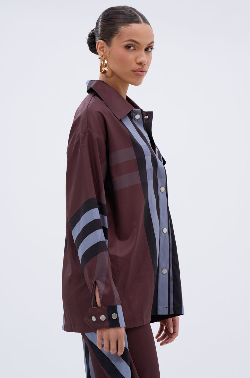 LUXURY LIFE PLAID BUTTON DOWN