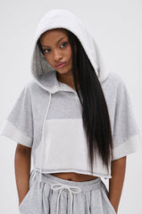 CRAZY FOR YOU SHORT SLEEVE SWEATSHIRT