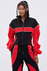 LET IT HAPPEN ZIP UP SWEATSHIRT