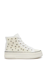 AZALEA WANG SAISHA PEARL WHITE SNEAKER