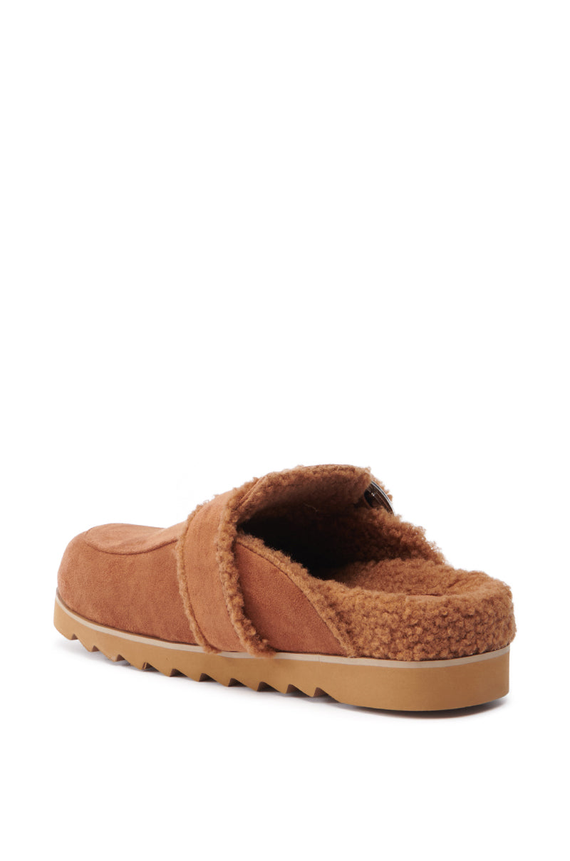 AZALEA WANG SIMAH CHESTNUT SLIPPER CLOG