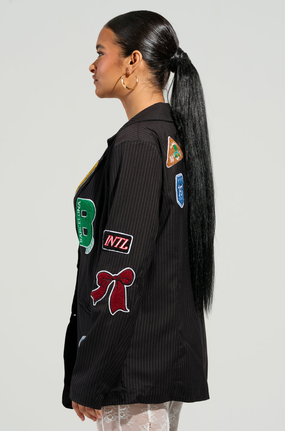 NEW OMNI PINSTRIPE BLAZER