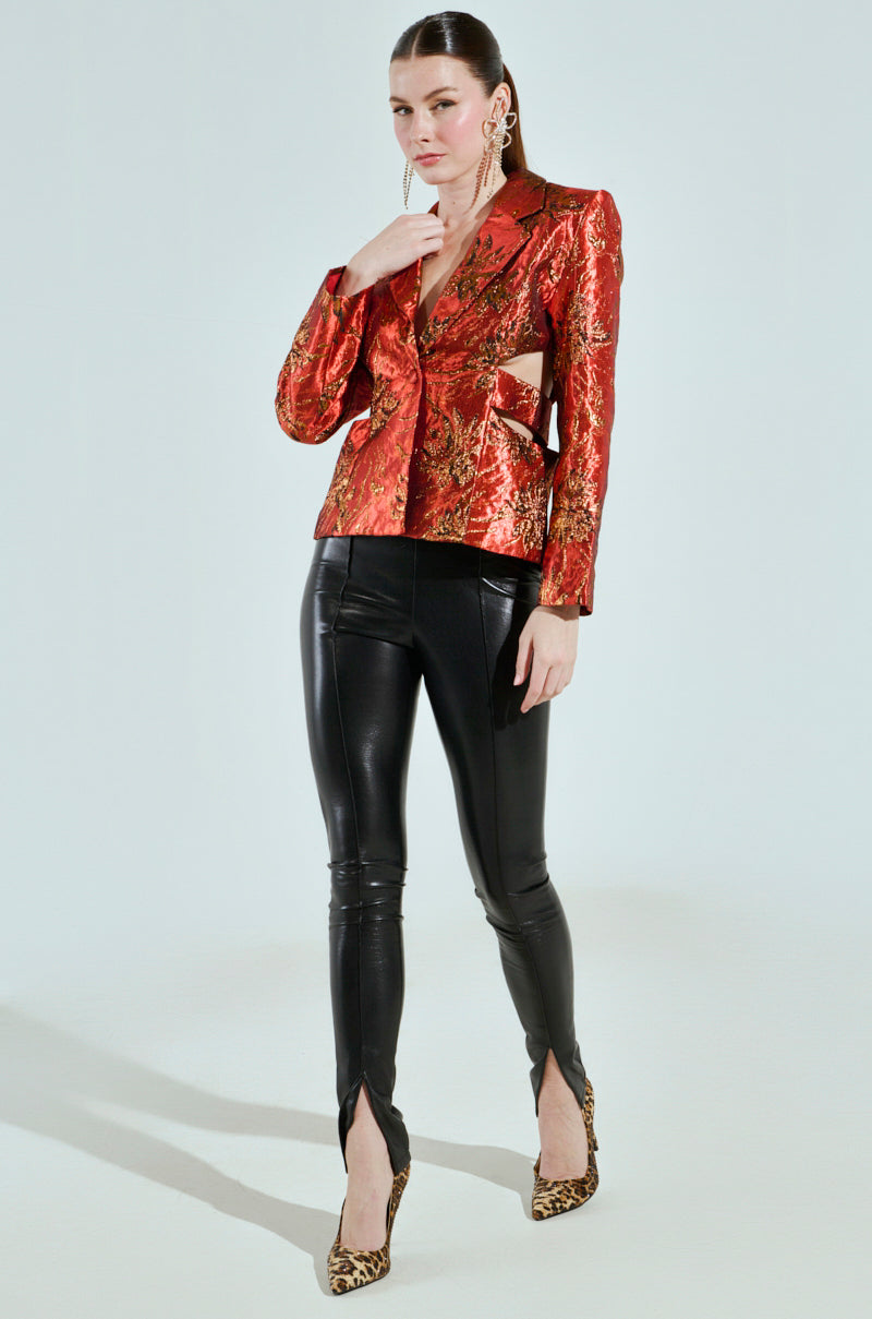 COCKTAIL HOUR CUT-OUT BLAZER