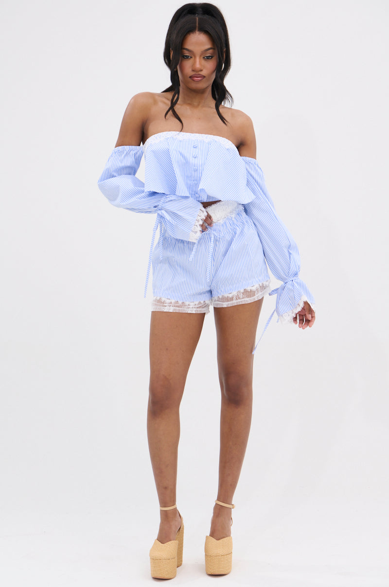 PRAIRIE CHIC OFF THE SHOULDER LONG SLEEVE BLOUSE