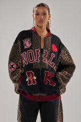 WORLD HOLD ON ZIP UP SWEATSHIRT