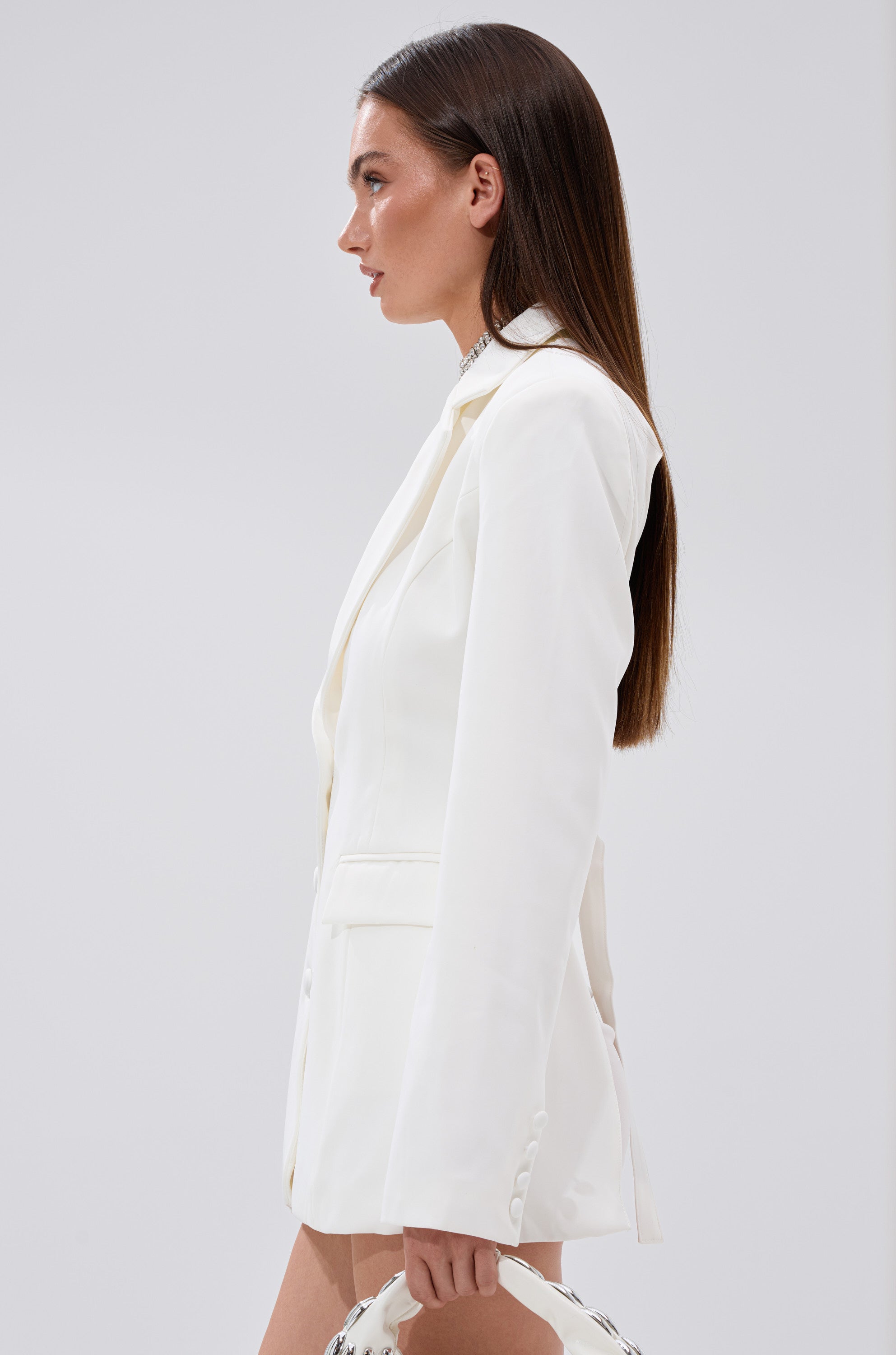 EASY BREEZY BACKLESS BLAZER