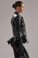 CARMEN BODYCON BLAZER IN BLACK