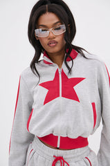 ALL STAR FULL ZIP MOCK NECK SWEATSHIRT