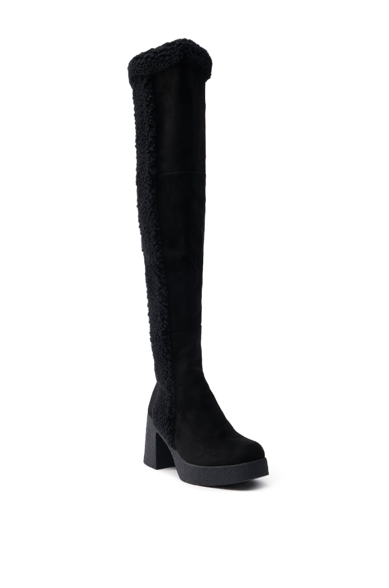TOP TIER BLACK CHUNKY BOOT
