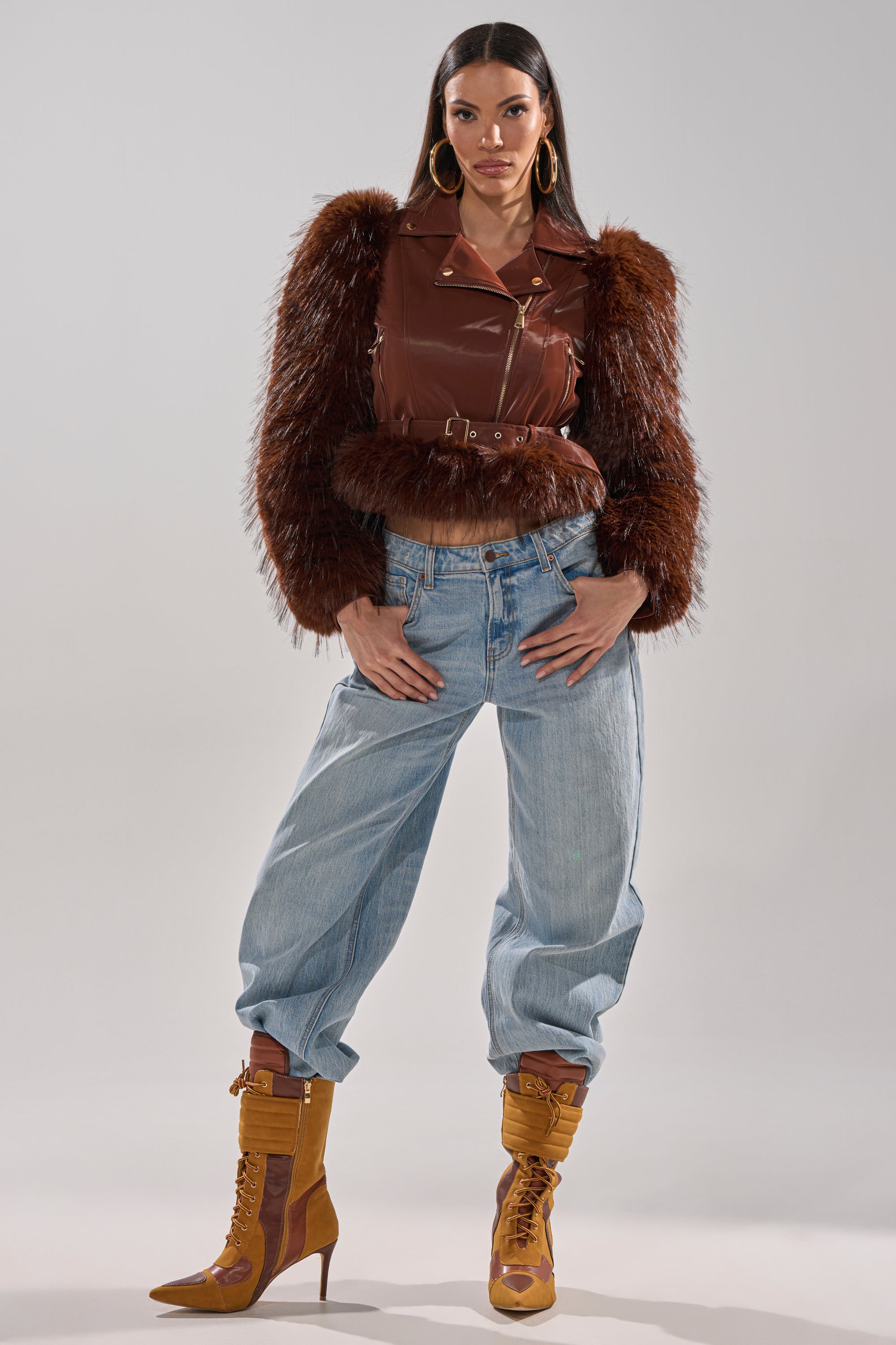 SPEND IT ALL FUR TRIM MOTO