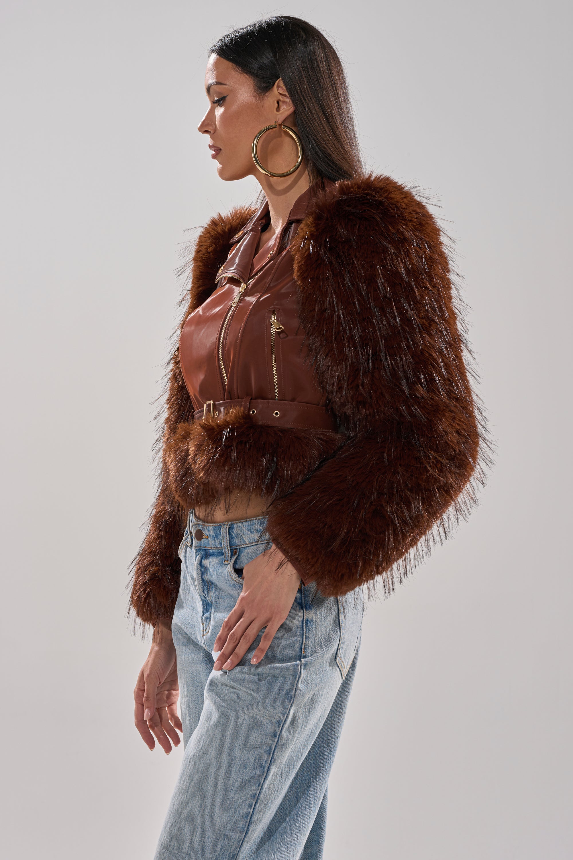 SPEND IT ALL FUR TRIM MOTO