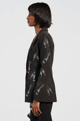 MIDNIGHT TOAST EMBELLISHED BLAZER