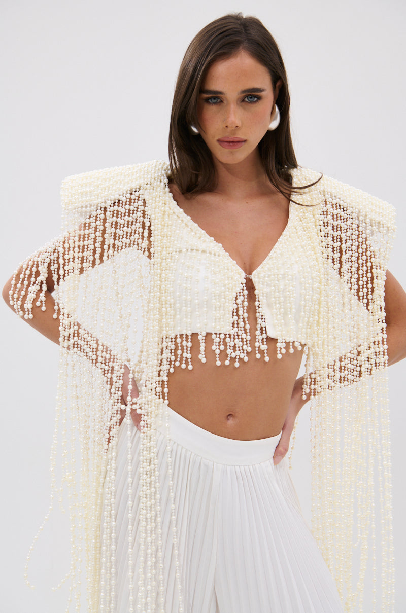 PEARL HEAVEN BEADED TOP
