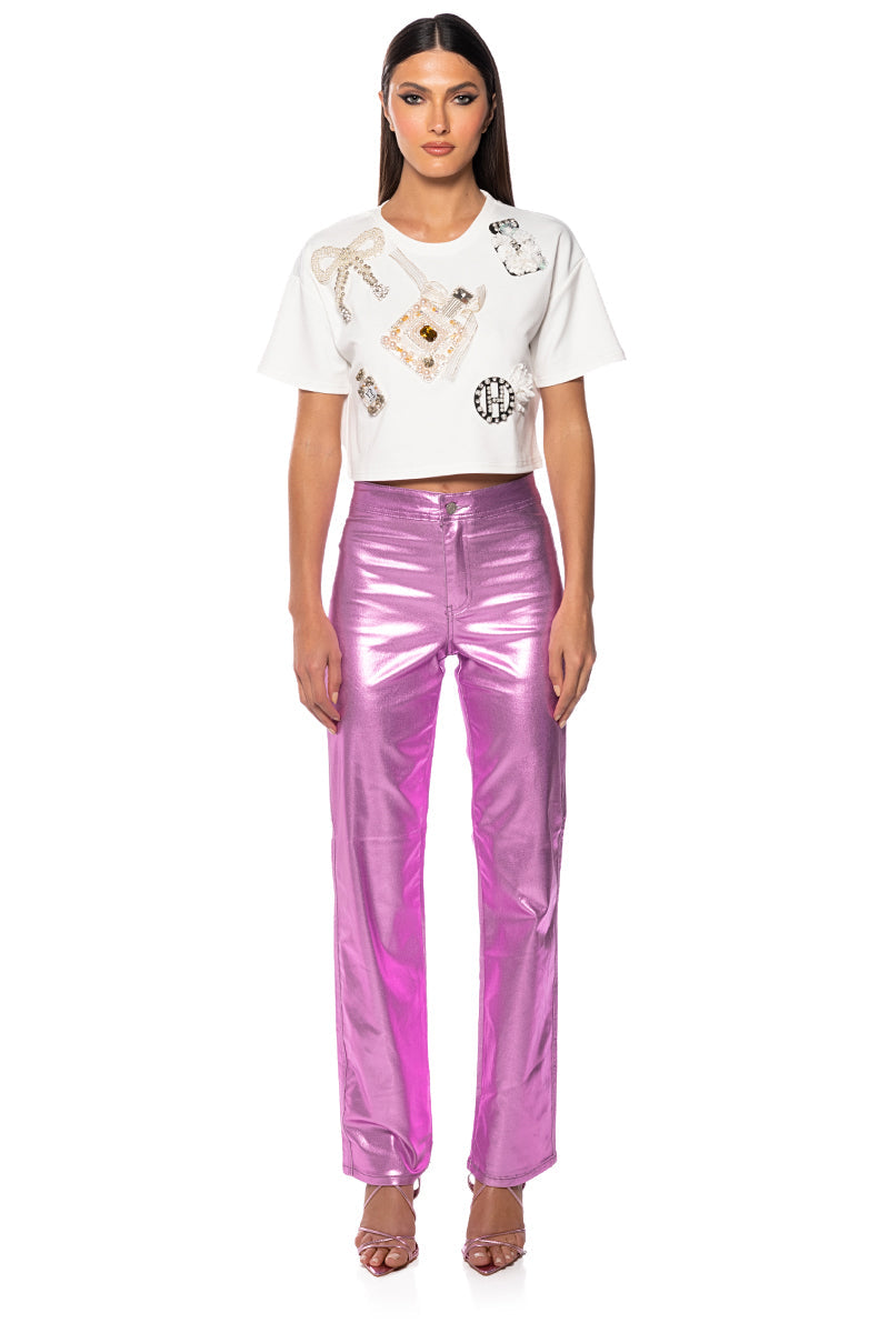 AMELIA EMBELLISHED TEE